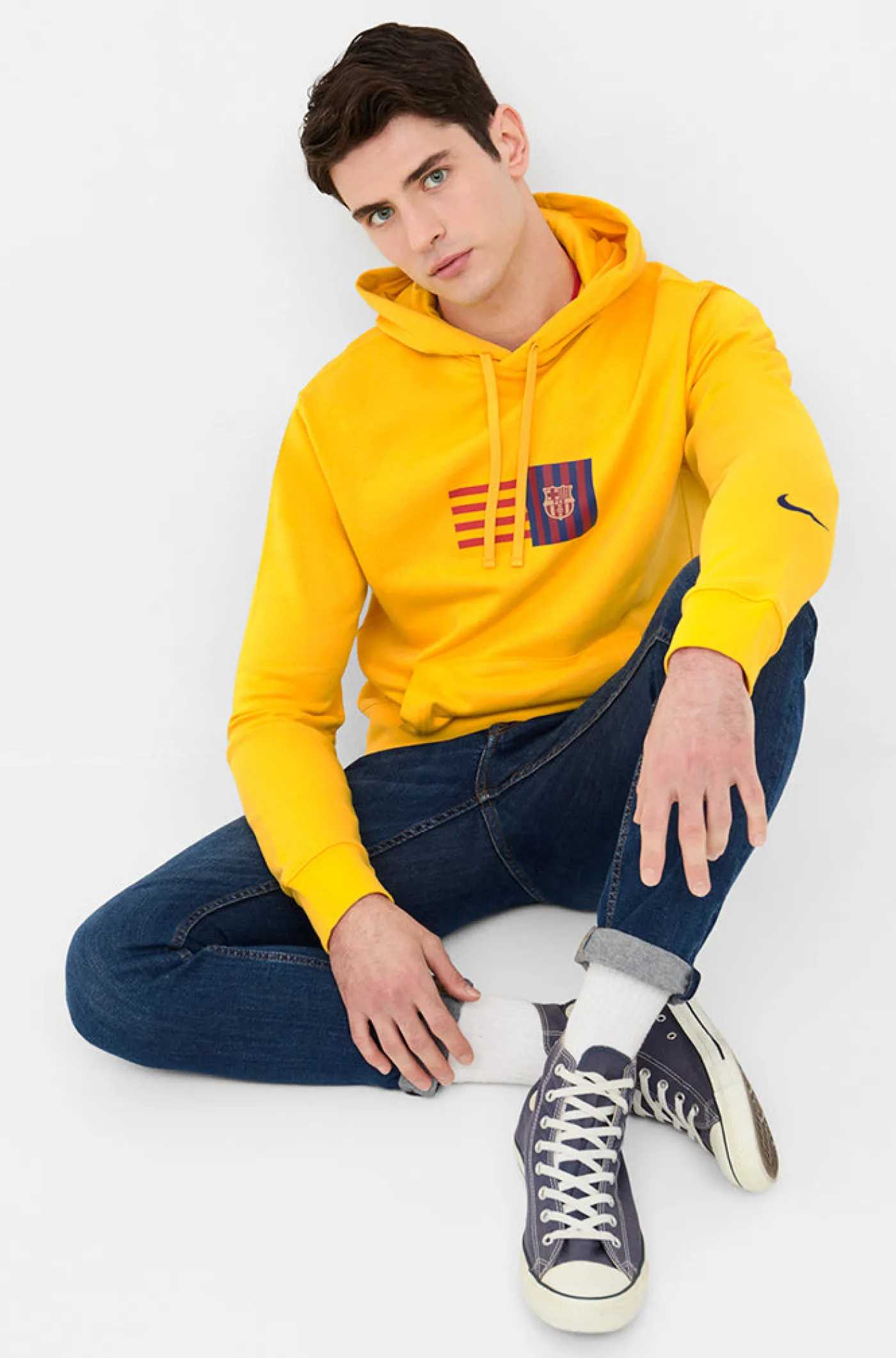 Barça Nike gelbes Sweatshirt | FC Barcelona New