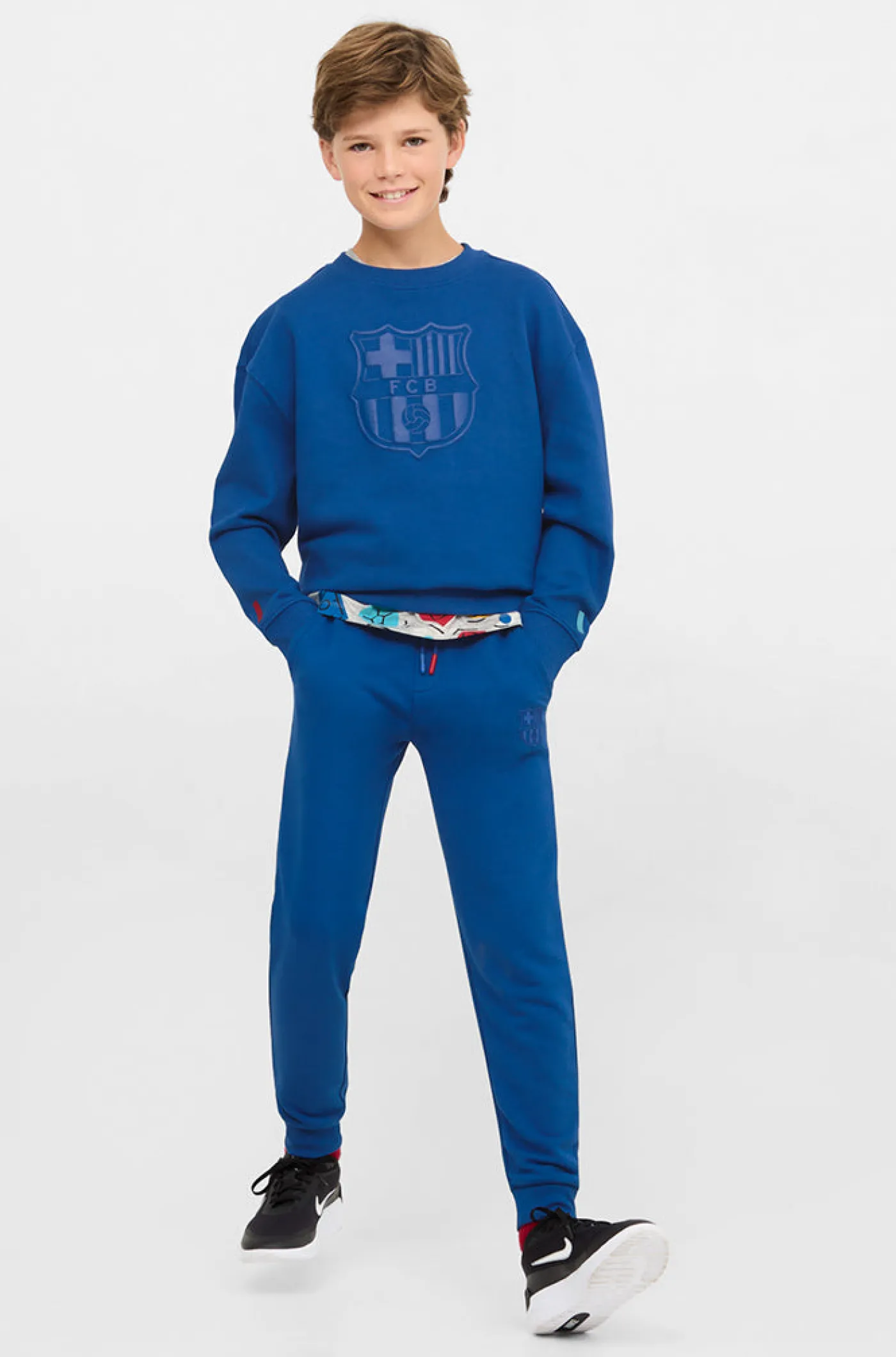 Barça-Sweatshirt mit Rundhalsausschnitt - Junior | FC Barcelona Online