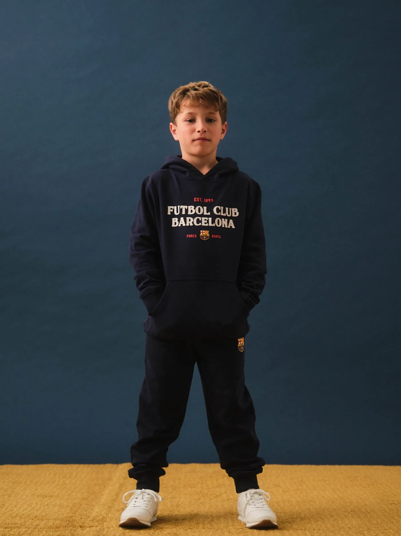 Barça-Wappen Hoodie navy - Junior | FC Barcelona Online