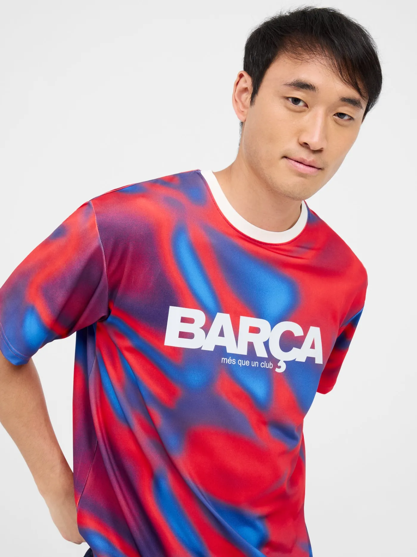 Bedrucktes rot T-Shirt Wappen Barça | FC Barcelona Cheap