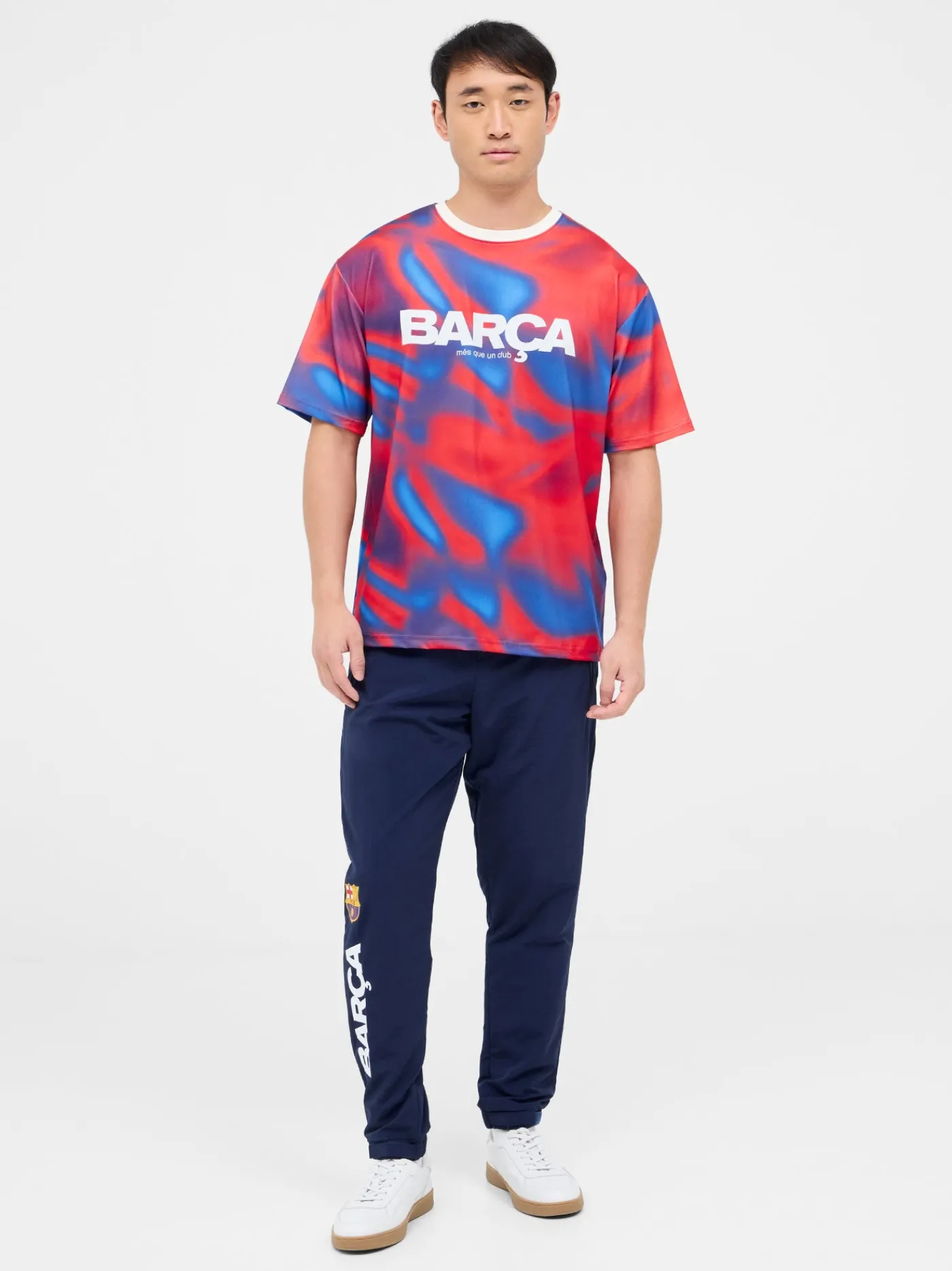 Bedrucktes rot T-Shirt Wappen Barça | FC Barcelona Cheap
