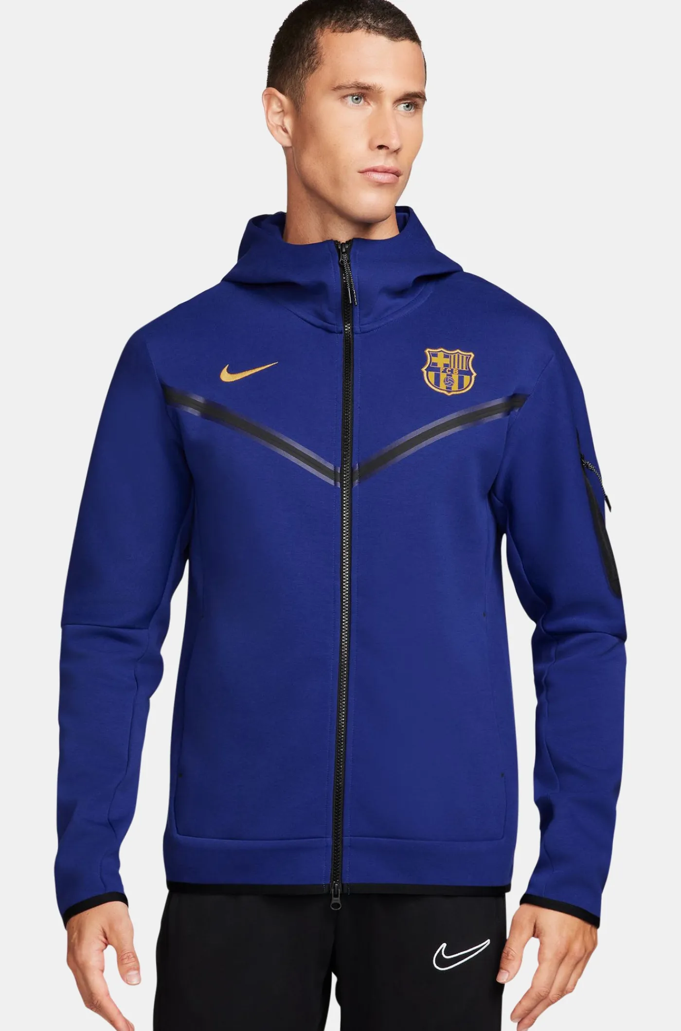 Blaue Tech-Jacke von Barça Nike | FC Barcelona Shop