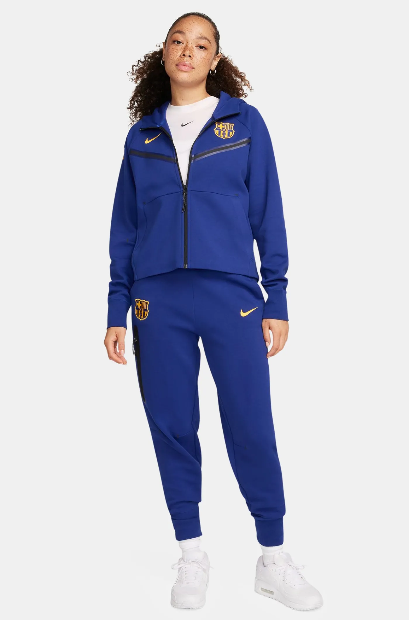 Blaue Tech-Jacke von Barça Nike – Damen | FC Barcelona Outlet