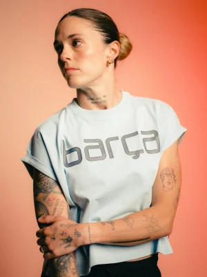 Blaues Barça-T-Shirt – Damen | FC Barcelona Outlet