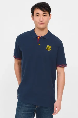Blaugestreiftes Polo | FC Barcelona New