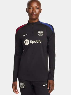 24/25 Schwarzes Trainings-Sweatshirt – Damen | FC Barcelona Discount