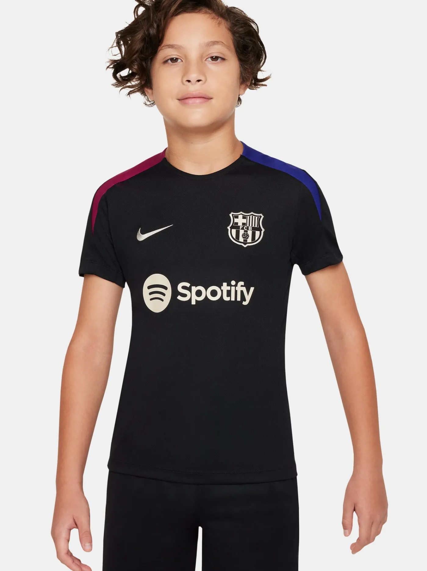 24/25 Schwarzes Trainingsshirt – Junior | FC Barcelona Shop