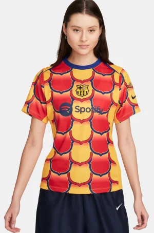 Goldfarbenes Aufwärmtrikot des – Damen | FC Barcelona Best Sale