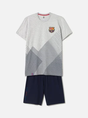 Grauer Schlafanzug für Erwachsene vom | FC Barcelona Shop