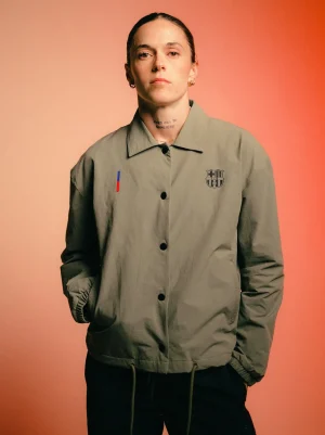 Hellbeige Barça-Jacke – Damen | FC Barcelona Online