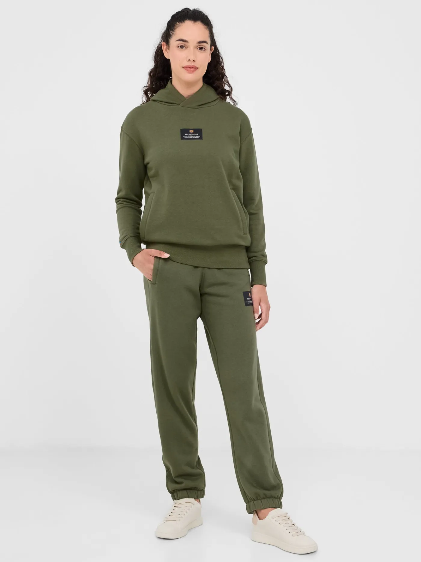 Hoodie Khaki Barça – Damen | FC Barcelona Clearance