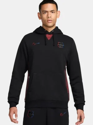 Kapuzenpullover schwarz von Barça Nike | FC Barcelona Shop