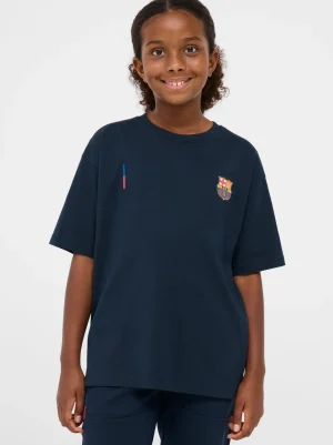 Marineblaues T-Shirt Barça – Junior | FC Barcelona Shop