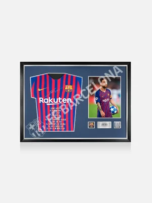 MESSI | Signiertes und Gerahmtes FCB Heimtrikot 18-19 | FC Barcelona Cheap