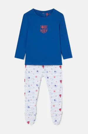 Set aus Shirt und Gamaschen aus Baumwolle Barça – Babys | FC Barcelona Hot