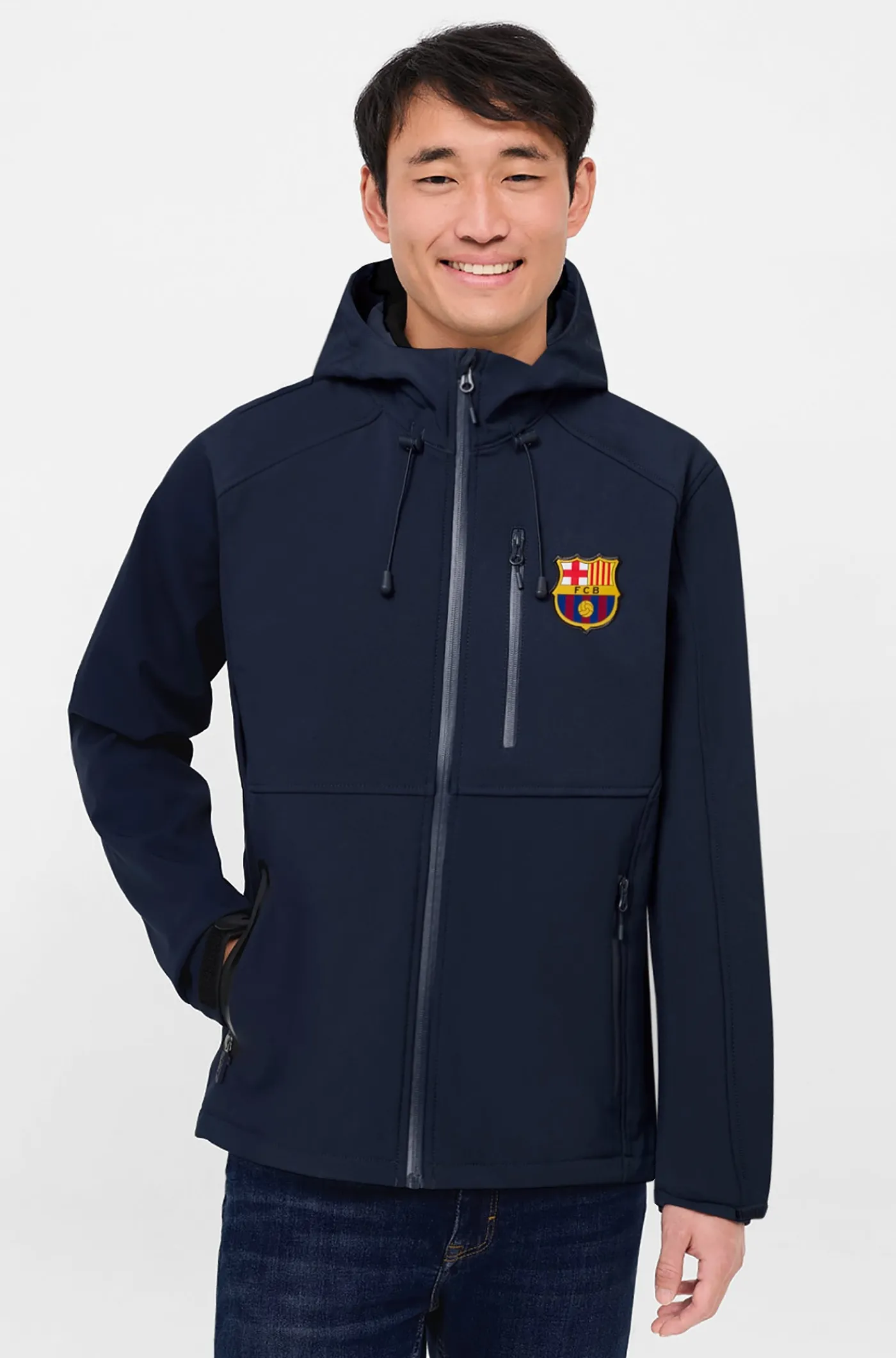 Softshell-Jacke mit Kapuze | FC Barcelona Cheap