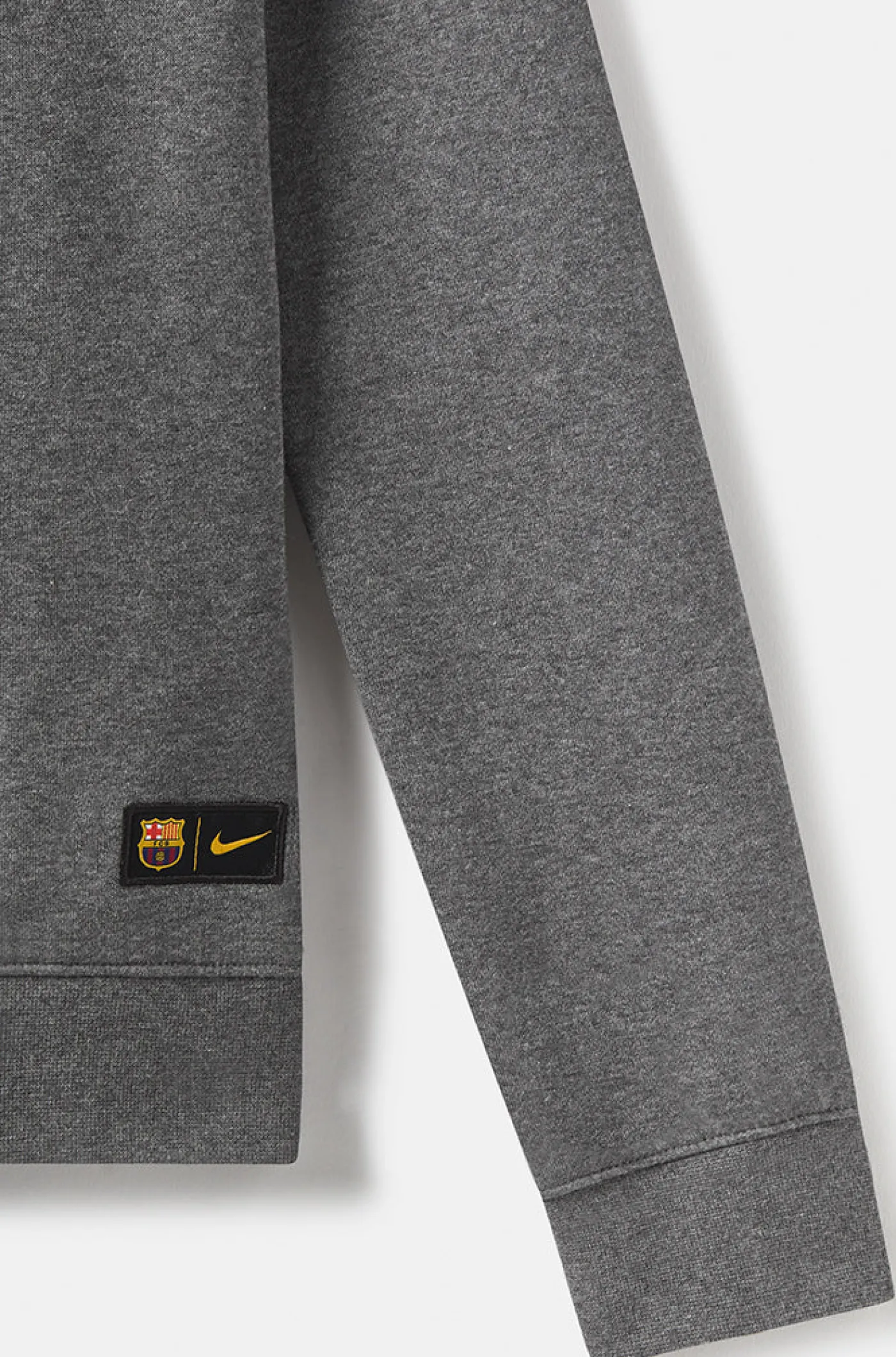 Sweatshirt mit Kängurustasche „Barça“ - Grau meliert | FC Barcelona Best Sale