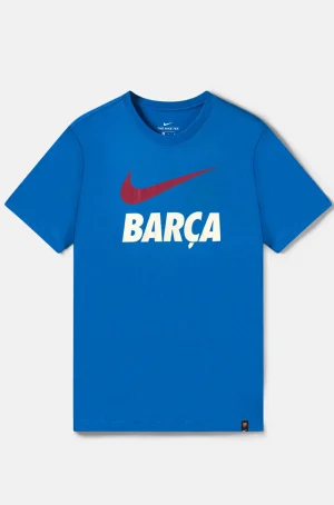 T-Shirt in mittelhellem Cyan-Blau Barça Nike - Junior | FC Barcelona Shop