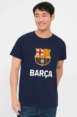 T-Shirt mit -Wappen - Marineblau | FC Barcelona Fashion