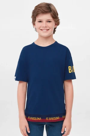 T-Shirt mit Streifen - Junior | FC Barcelona Fashion