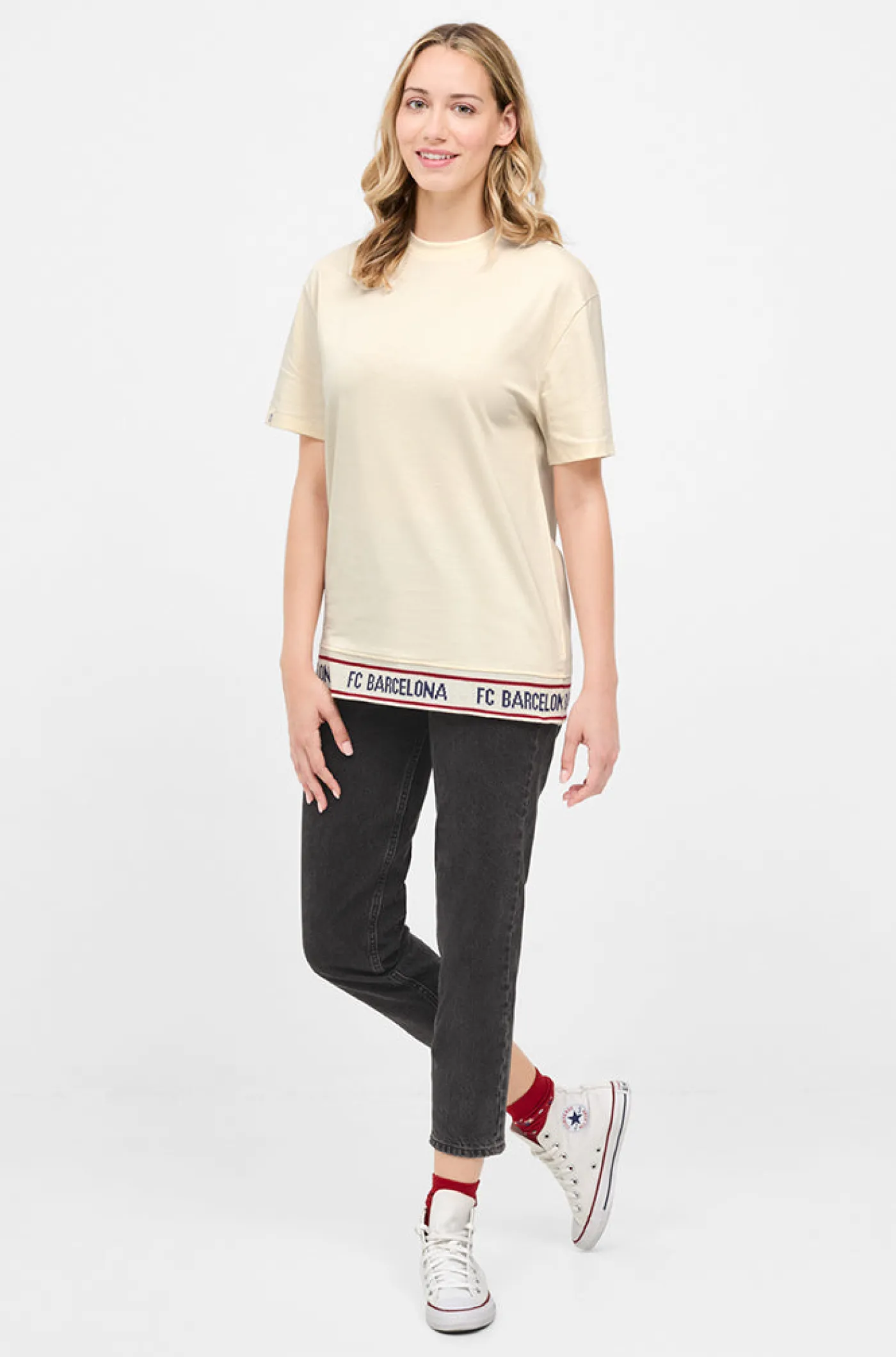 T-Shirt mit Streifen | FC Barcelona Outlet