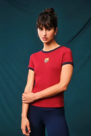 T-Shirt rot Barça - Damen | FC Barcelona Fashion